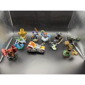 Skylanders Lot Of 10 Figures & Vehicles Trap Team Swap Force Imaginators Mixed